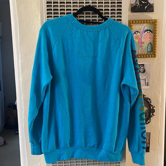 Aviator Nation neon blue logo sweatshirt - Picture 8 of 8